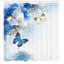 Ensemble de rideau de douche floral et crochets-44247689-95077465