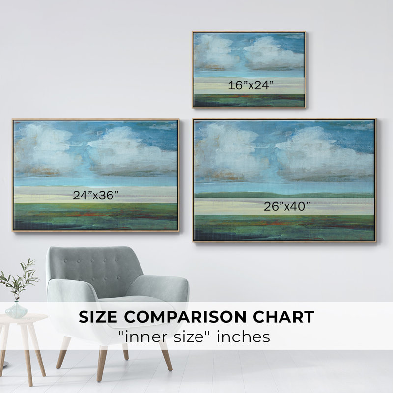 Point de vue naturel - impression sur toile tendue, Cadre en bois naturel, H 25 po x l 17 po x P 2 po
