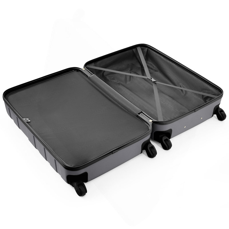 Ensembles de bagages New Model ABS Hardshell 3Pcs Clearance Lards Hardside, Gris