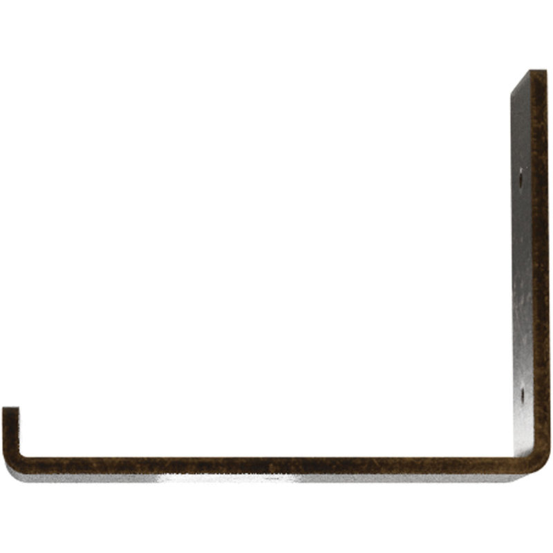 2"W x 8"D x 6"H Steel Hanging Shelf Bracket, Hammered Light Blue, Hammered Light Blue, 6" H x 2" W x 8" D