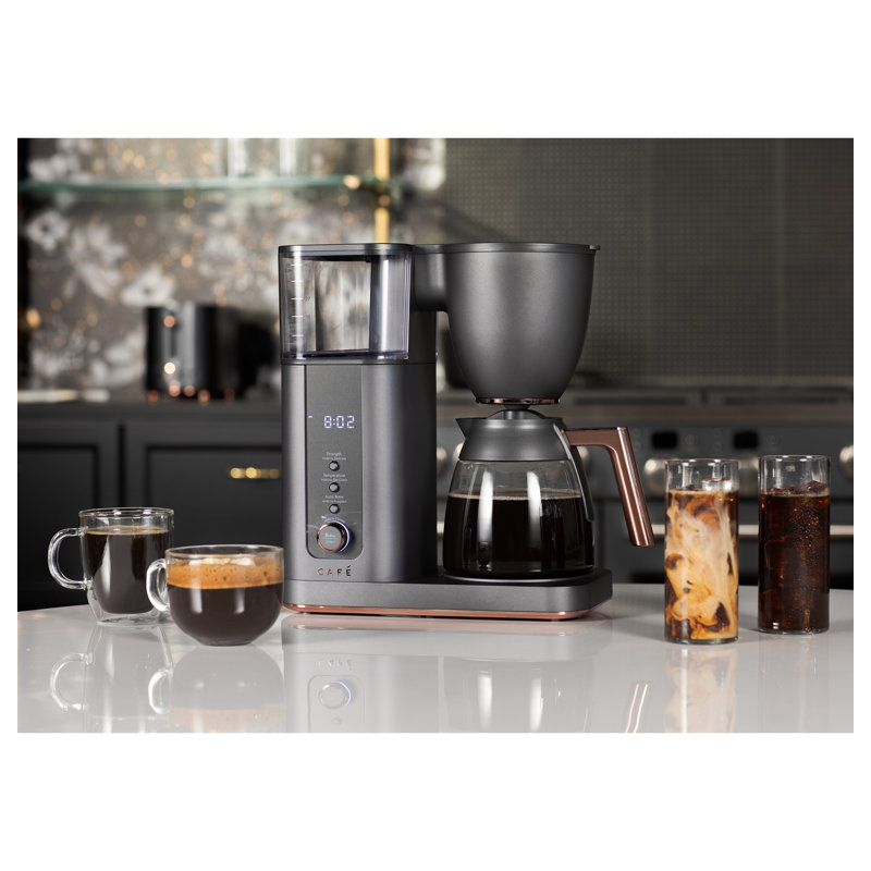 Café 10-Cup Specialty Drip Coffee Maker with Glass Carafe, Matte Black