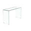 Bureau transparent avec bords arrondis - fonctionnel et attrayant, lisse, facile à nettoyer pour un environnement agréable