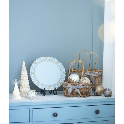 D3,9 po, boules de Noël décoratives, boules de Noël suspendues en verre pour décorations de fêtes, lot de 6