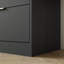 Commode 9 tiroirs noire, grande commode profonde de 63 po, commode en bois avec 9 tiroirs pour la chambre à coucher, commodes longues pour le salon, couloir-1489192949