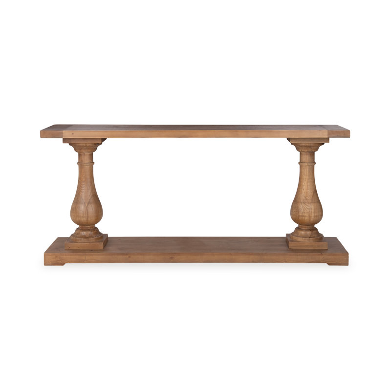 Farrer 70.9'' Solid Wood Console Table, Mission Brown