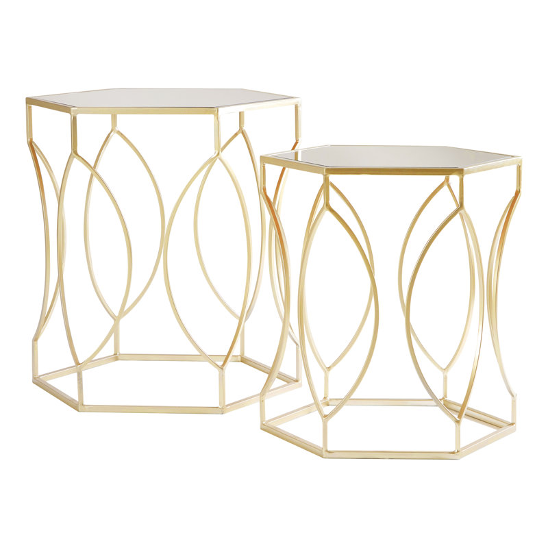 Loughman Pedestal Nesting Tables