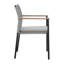 Ensemble de 4 chaises de salle à manger d'extérieur en corde tissée avec coussin Abela-124429303