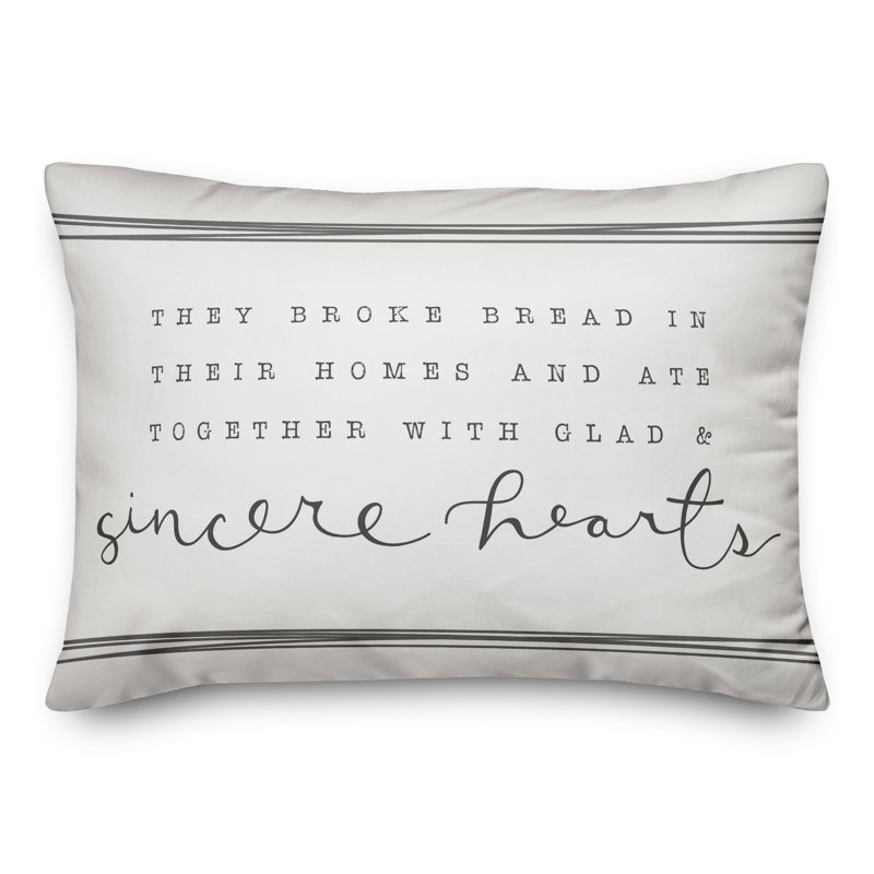 Sincere Hearts Rectangular Pillow Cover & Insert