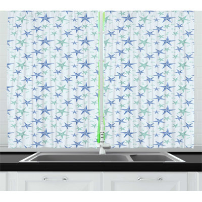 Ruffled Kitchen Curtain