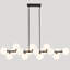 Lustre linéaire spoutnik moderne à 16 lumières Maeva
