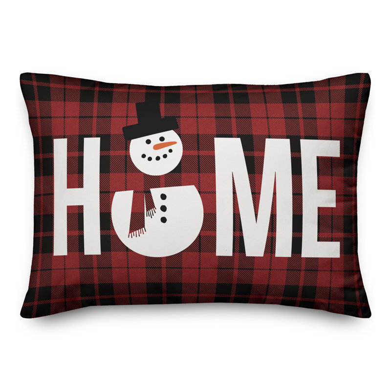  Snowman Home Lumbar Pillow