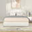 Boucle Upholstered Platform Bed with Wingback Headboard and Drawer Storage-2066660278-2065935302-2065935303