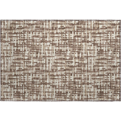 Premium Machine Washable Crumley AMF1059 Lines Rug_AMF1059BR