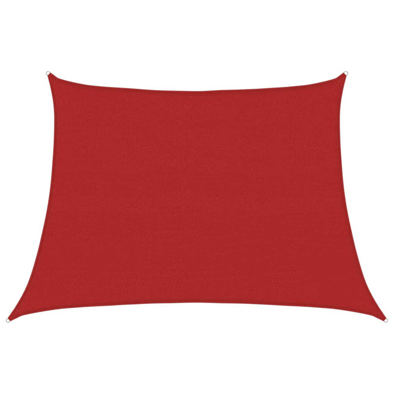 Auromita 3m x 5m Trapezium Shade Sail, Red, 300 cm x 500 cm