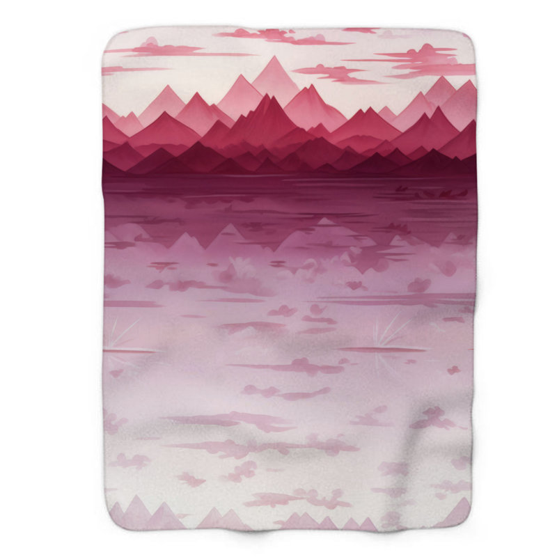 Gradient Pink - 1 Piece Premium Blanket, Twin