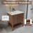 30" Freestanding Bathroom Vanity with Open Shelf, Solid Wood Premium Grade, Sink Base with Top-104076245