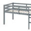 Lit mezzanine simple surélevé avec échelle-707785475