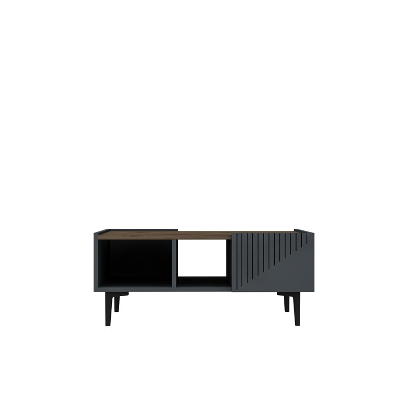 Fechteler 3 Piece Coffee Table Set, Black