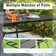Nako 8 - Person Metal Patio Dining Set with Square Table