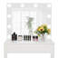 Ensemble coiffeuse en bois massif avec tabouret et miroir-555868657