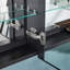 10" W 30" H Surface Mount Frameless Medicine Cabinet with Mirror and 2 Adjustable Shelves-1594626302
