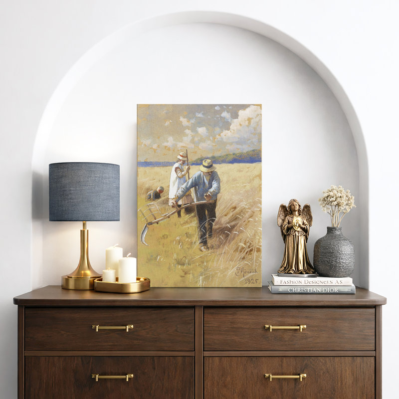 Golden Farm Field Farmers, H 48 po x l 32 po x P 1,5 po, Toile tendue