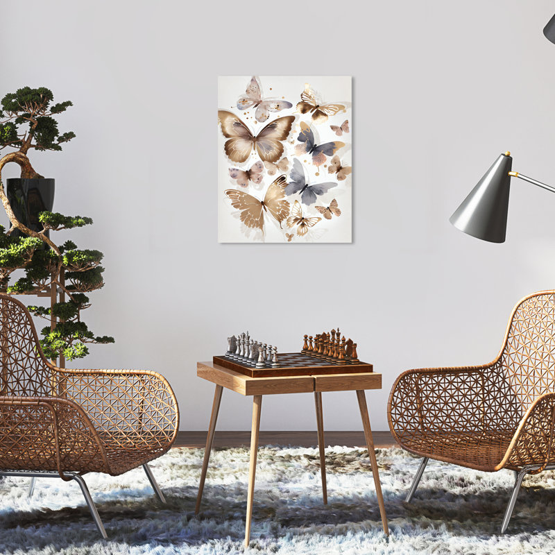Butterfly Dance VI par Wynwood Studio, H 20 po x l 16 po x P 0,8 po