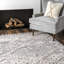 Tapis gris / blanc Makaila-937181196