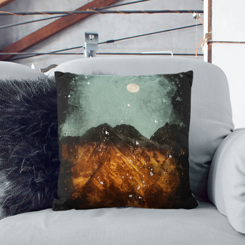 Square Cushion, Stone, 40cm H x 40cm W x 15cm D