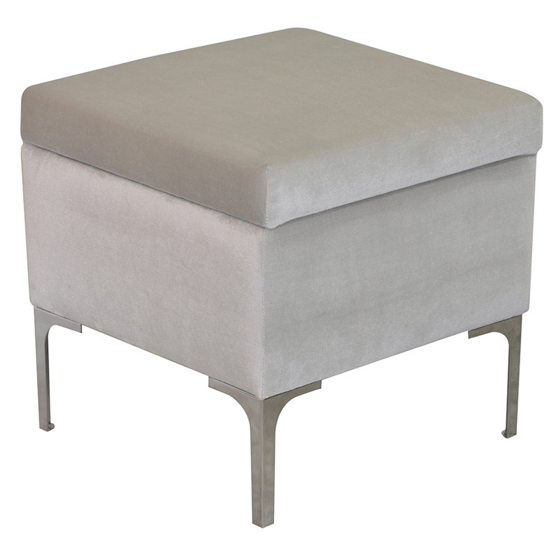 Luxe Accent Stool, Cream