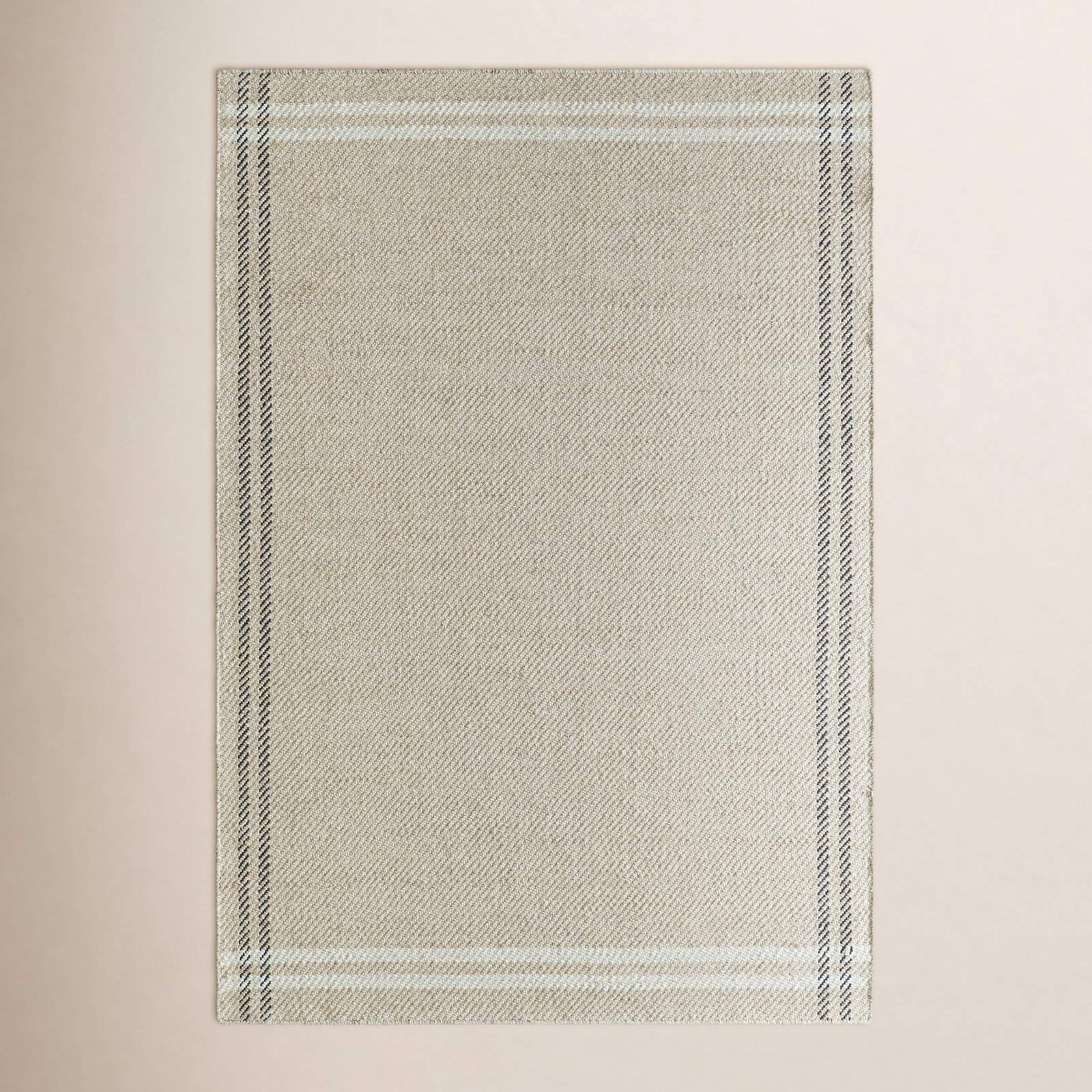 Lavande Hand-Woven Ivory Rug, Rectangle 8'10" x 12'