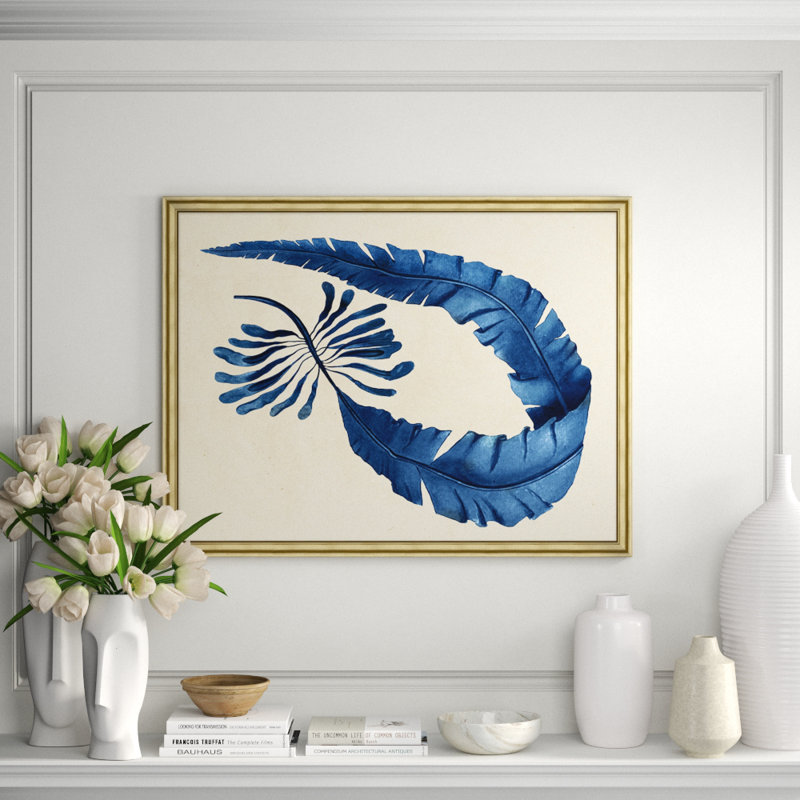 Horizontal Indigo Seagrass 2 Print