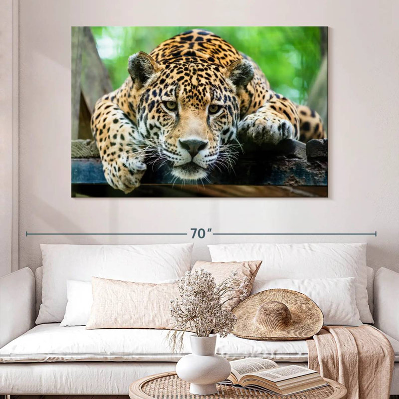Crowle Lazy Leopard, H 34 po x l 51 po