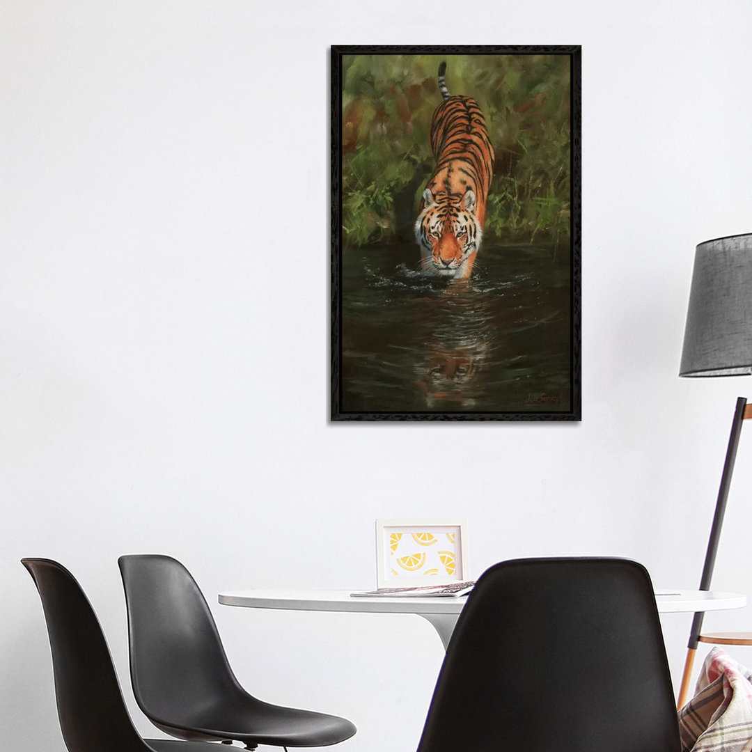 Tiger Cooling Off von David Stribbling - Gallery-Wrapped Canvas Giclée on Canvas