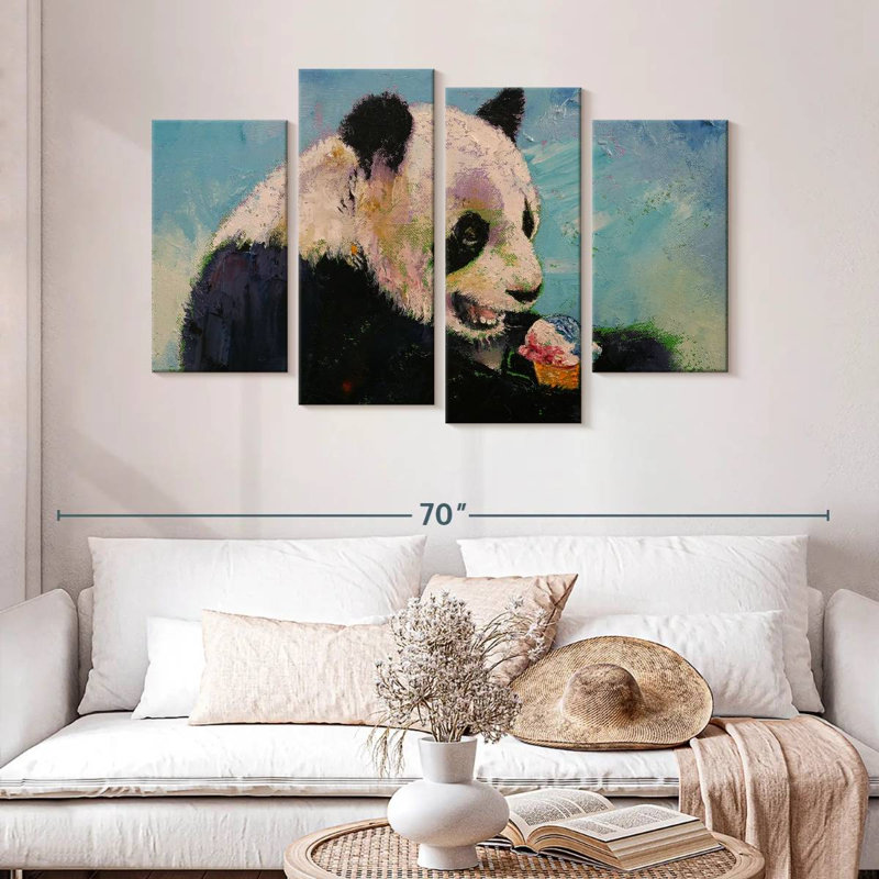 Brampt Panda Ice Cream, 32" H x 52" W