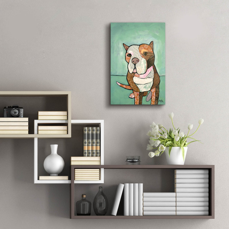  «Good Dog Big» par Bebe Keith, art mural en verre acrylique, 16 po x 24 po, H 24 po x l 16 po