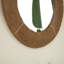 Miroir circulaire en corde de chanvre tissé à la main 24 pouces - Décoration murale décorative pour le salon, la salle de bain et la chambre à coucher | Style bohème naturel