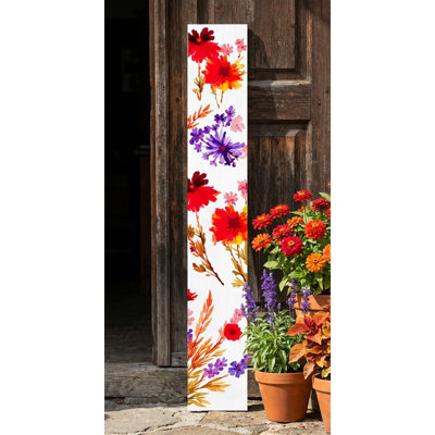 Floral Porch Leaner,  47" x 7.25"