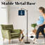Lampe sur pied à arc avec abat-jour ajustable, barre de bateau nautique, boussole, phare, plage, style rustique, lampe sur pied, 3 températures, intensité variable, haute lampe sur pied avec interrupteur au pied pour la chambre à coucher