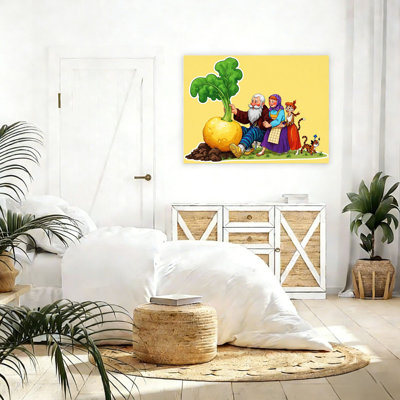 Toile crème de style conte de fée 18 po x 24 po pour décoration de chambre d'enfant