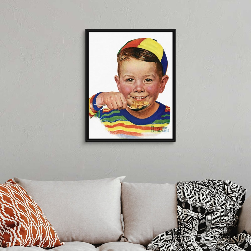 Bonnet, art mural sur toile, H 32 po x l 26 po x P 1,75 po, Cadre flottant noir