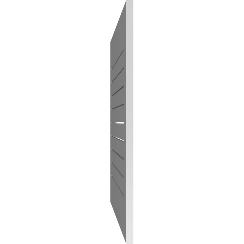 Évent à pignon fonctionnel en uréthane rectangulaire à fixation en surface, brun clair apprêté, H 34 po x l 32 po x P 1 po