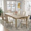 Ensemble de table de salle à manger robuste et extensible 7 pièces avec rallonge amovible, chaises rembourrées et tiroirs intégrés pour les réunions de famille-1173749495-1173749493-1173749488