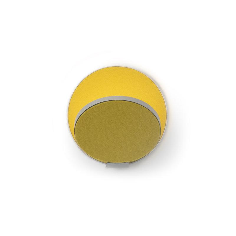 Plafonnier encastré à DEL 1 lumière Gravy, Feutre miel / argent