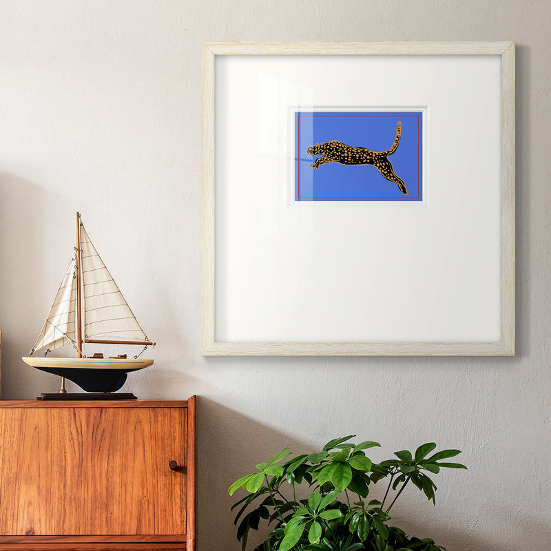 Le léopard sauvage I, impression sur papier, H 17 po x l 17 po x P 1,125 po