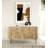 Carmela White Marble & Mango 6-Drawer Dresser