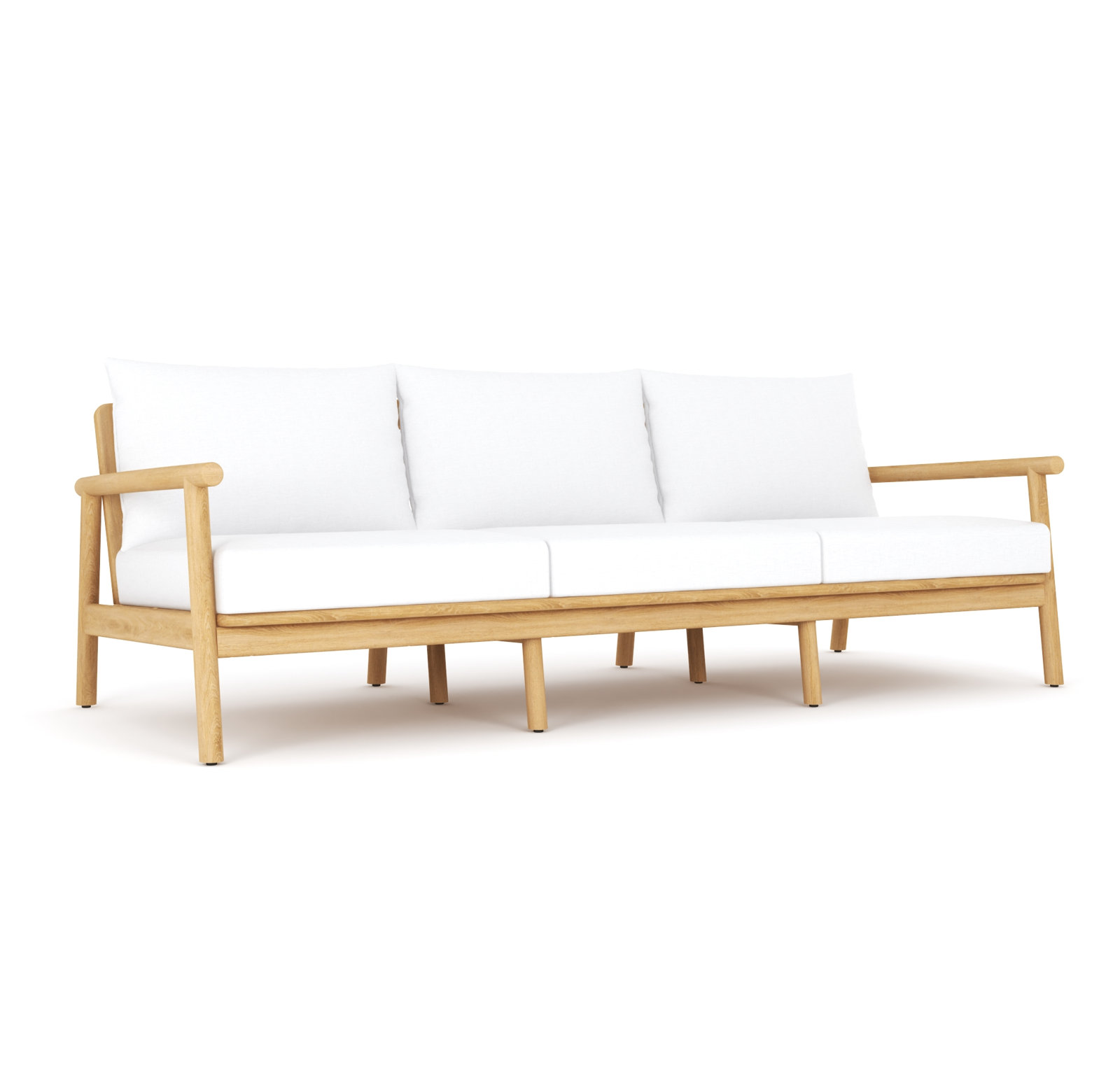 Maia 85" Patio Sofa, White