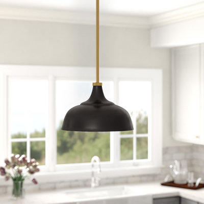 Mackenzie 10.75" Wide Pendant with Metal Shade