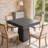 Space-Saving Square Dining Table for 4 – Modern Farmhouse Style with Wooden Pedestal Base – 31.5" Compact Table Ideal for Dining Room, Living Room, Apartment-578295508