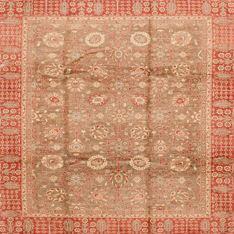 Tapis abstrait moderne 3968, Carré 5 pi